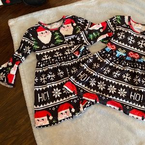 4T / XS Santa Holiday Twirly Dresses! Never Worn